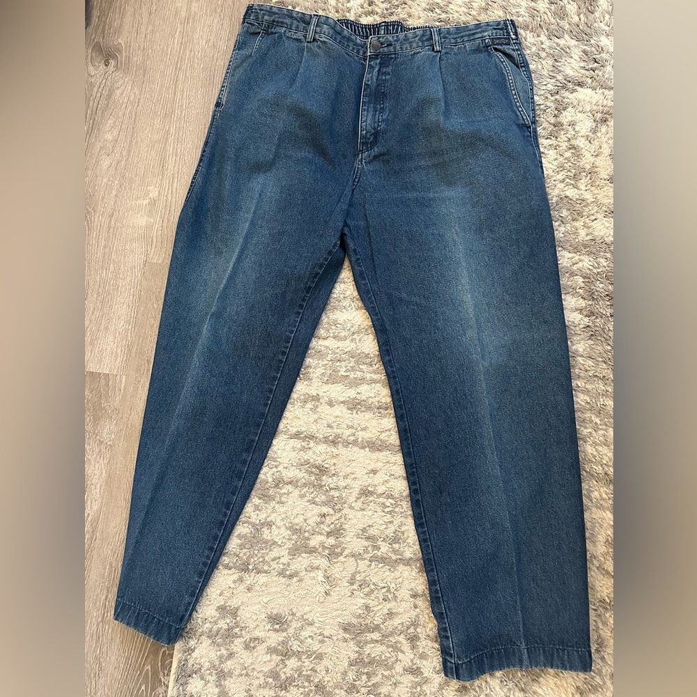 Kahala Relaxed Straight Denim Jeans Mens Size 40 Medium Wash Blue